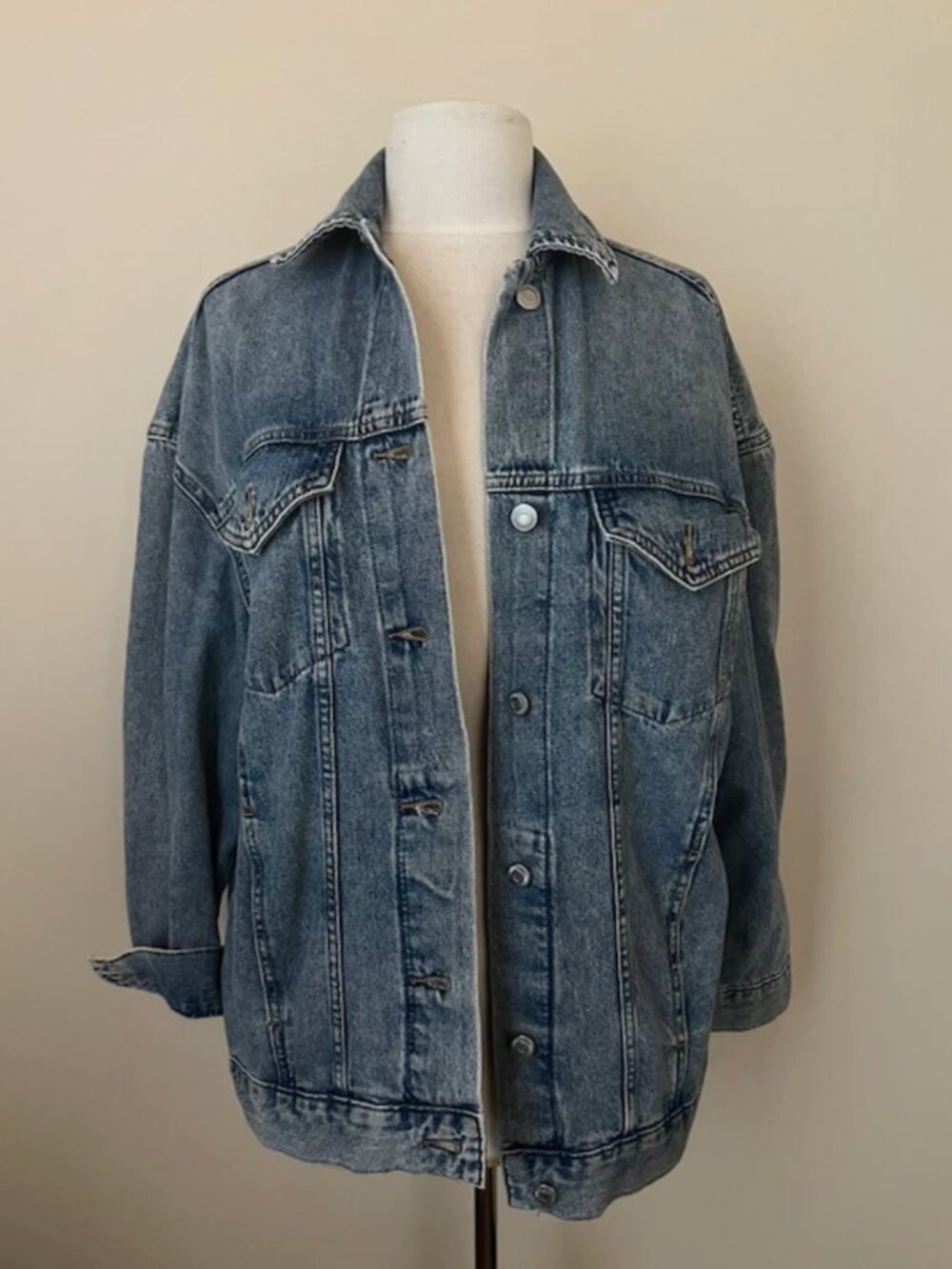 Womens Denim Jean Jacket Large |